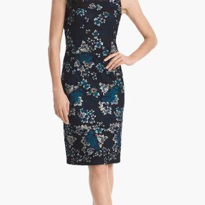 White House Black Market embroidered dress